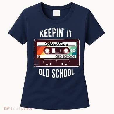 Old School Hip Hop 80s 90s Mixtape Graphic Women's T-Shirt