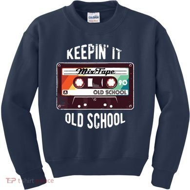 Old School Hip Hop 80s 90s Mixtape Graphic Kids Sweatshirt