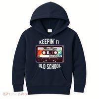 Old School Hip Hop 80s 90s Mixtape Graphic Kids Hoodie thumb 0