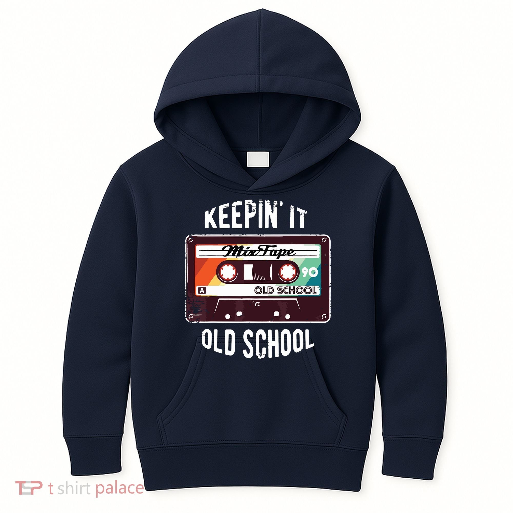 Old School Hip Hop 80s 90s Mixtape Graphic Kids Hoodie