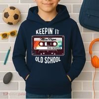Old School Hip Hop 80s 90s Mixtape Graphic Kids Hoodie thumb 2