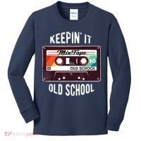 Old School Hip Hop 80s 90s Mixtape Graphic Kids Long Sleeve Shirt thumb 0