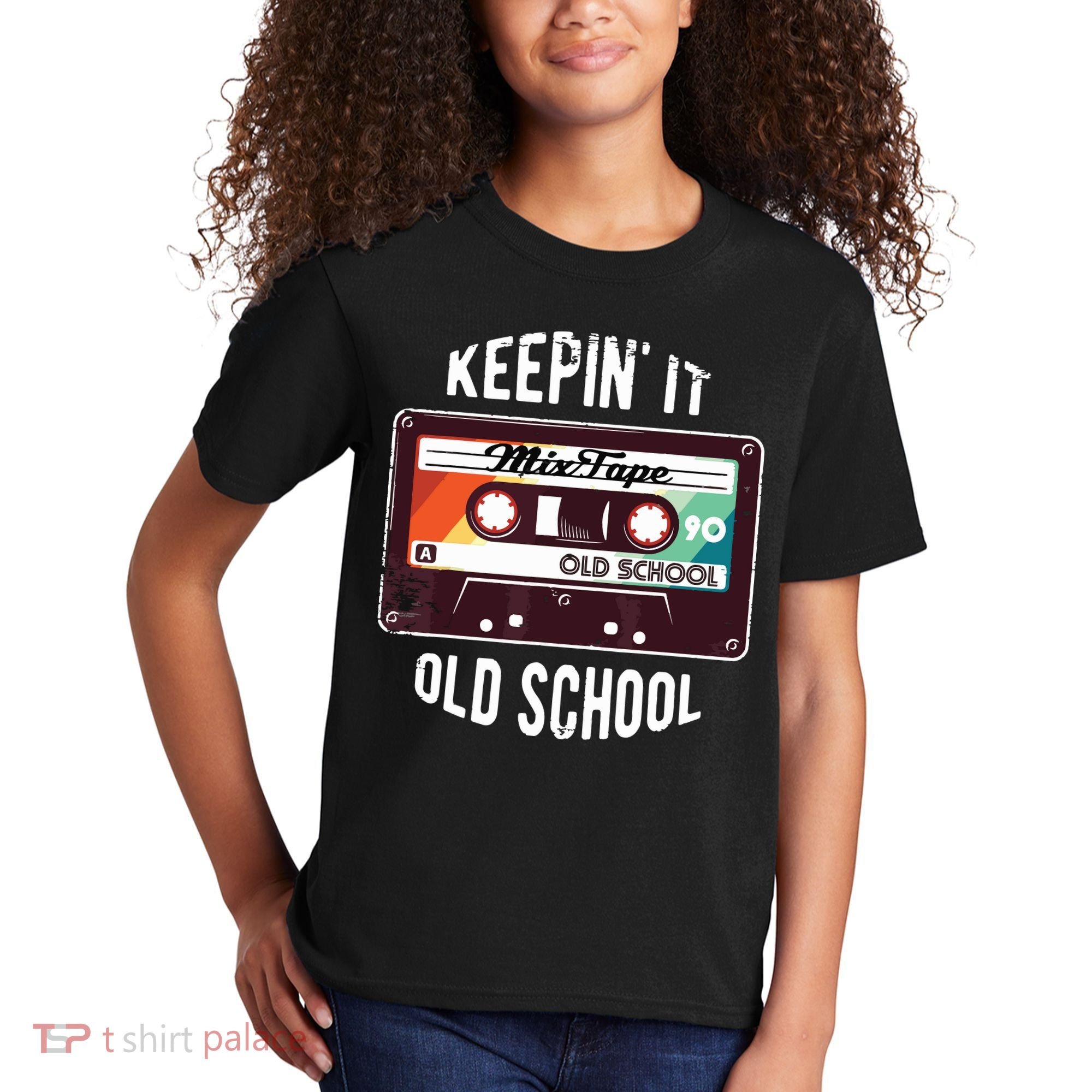 Old School Hip Hop 80s 90s Mixtape Graphic Kids T-Shirt