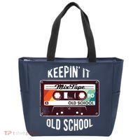 Old School Hip Hop 80s 90s Mixtape Graphic Tote Bag thumb 0