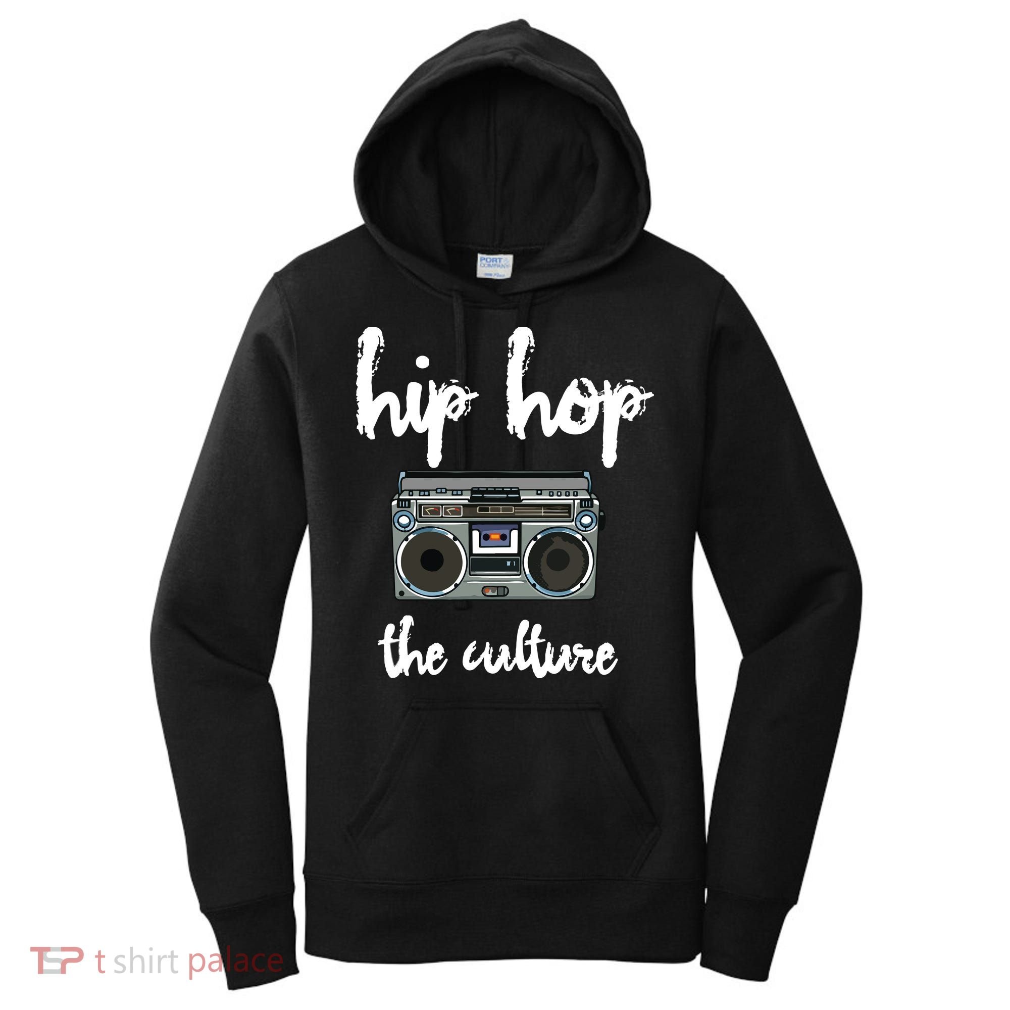 Old School Hip Hop Mix Tape Boombox The Culture Women's Hoodie