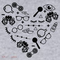 Optometry Symbols Heart Eyeglasses Spectacles Optician Life Women's Sweatshirt thumb 2