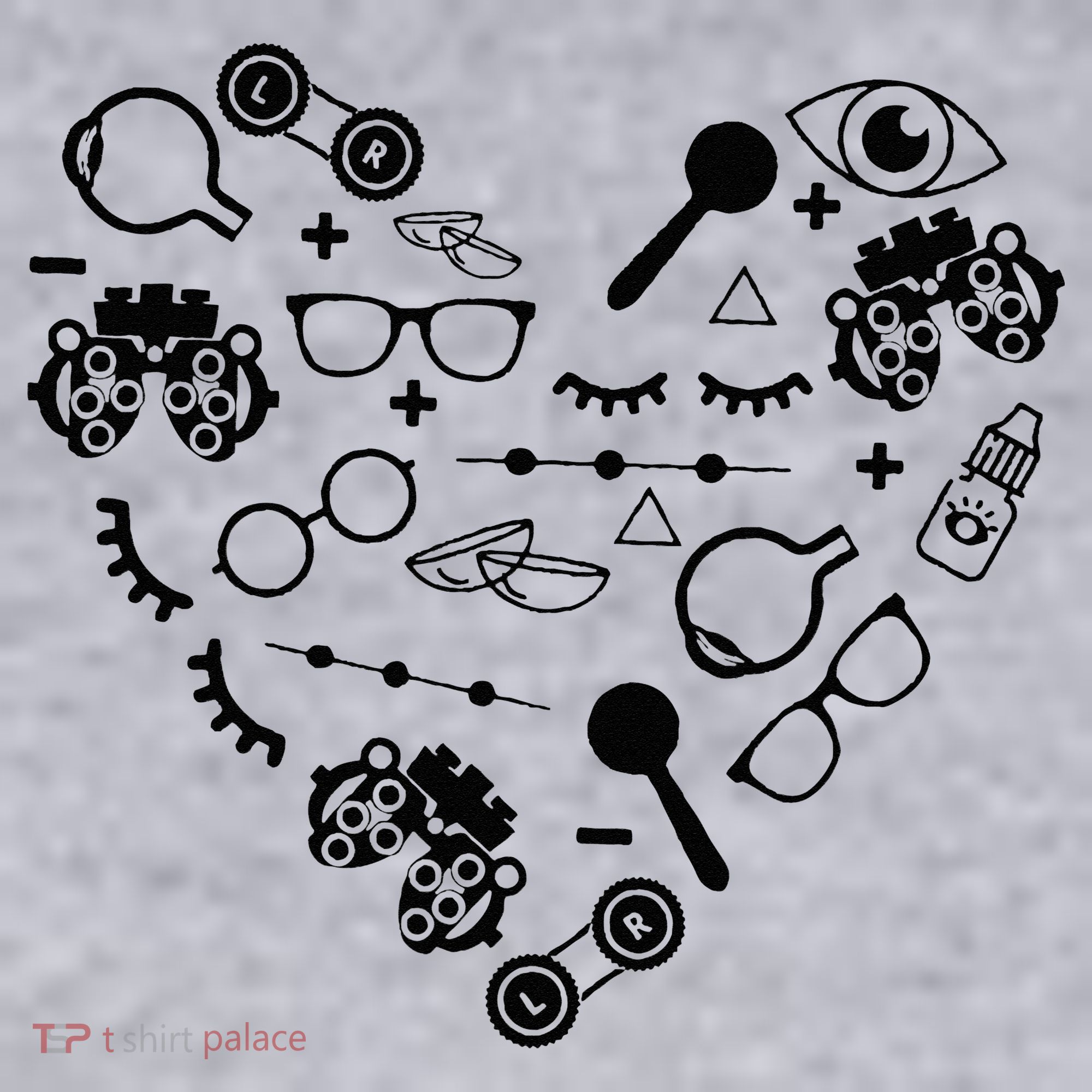 Optometry Symbols Heart Eyeglasses Spectacles Optician Life Women's Sweatshirt