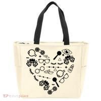 Optometry Symbols Heart Eyeglasses Spectacles Optician Life Tote Bag thumb 0