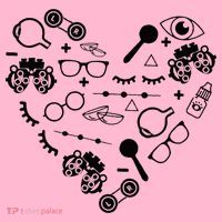 Optometry Symbols Heart Eyeglasses Spectacles Optician Life Coaster thumb 2