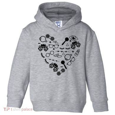 Optometry Symbols Heart Eyeglasses Spectacles Optician Life Toddler Hoodie