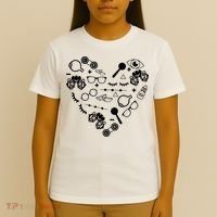 Optometry Symbols Heart Eyeglasses Spectacles Optician Life T-Shirt thumb 4