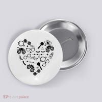 Optometry Symbols Heart Eyeglasses Spectacles Optician Life Button thumb 0
