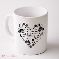 Optometry Symbols Heart Eyeglasses Spectacles Optician Life Coffee Mug thumb 0
