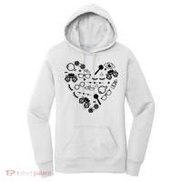 Optometry Symbols Heart Eyeglasses Spectacles Optician Life Women's Hoodie thumb 0