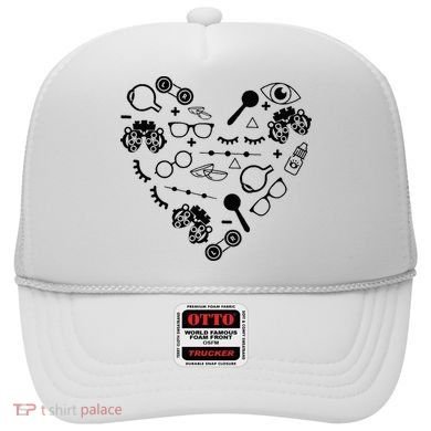 Optometry Symbols Heart Eyeglasses Spectacles Optician Life Hat