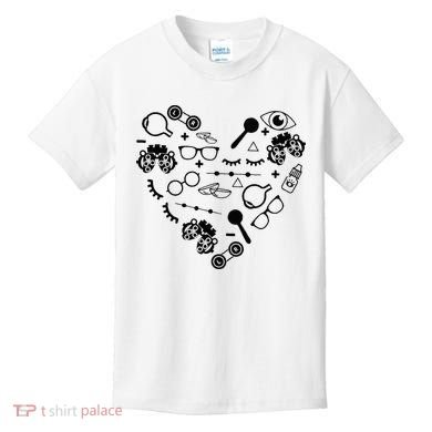 Optometry Symbols Heart Eyeglasses Spectacles Optician Life Kids T-Shirt
