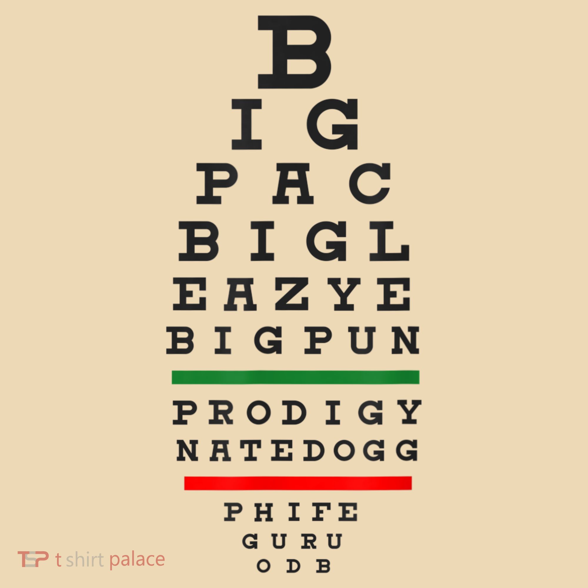 Old School Hip Hop Music Rap Legends Eye Chart 90s HipHop Tote Bag