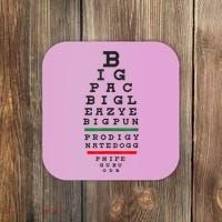 Old School Hip Hop Music Rap Legends Eye Chart 90s HipHop Coaster thumb 0