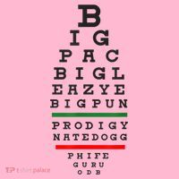 Old School Hip Hop Music Rap Legends Eye Chart 90s HipHop Coaster thumb 2