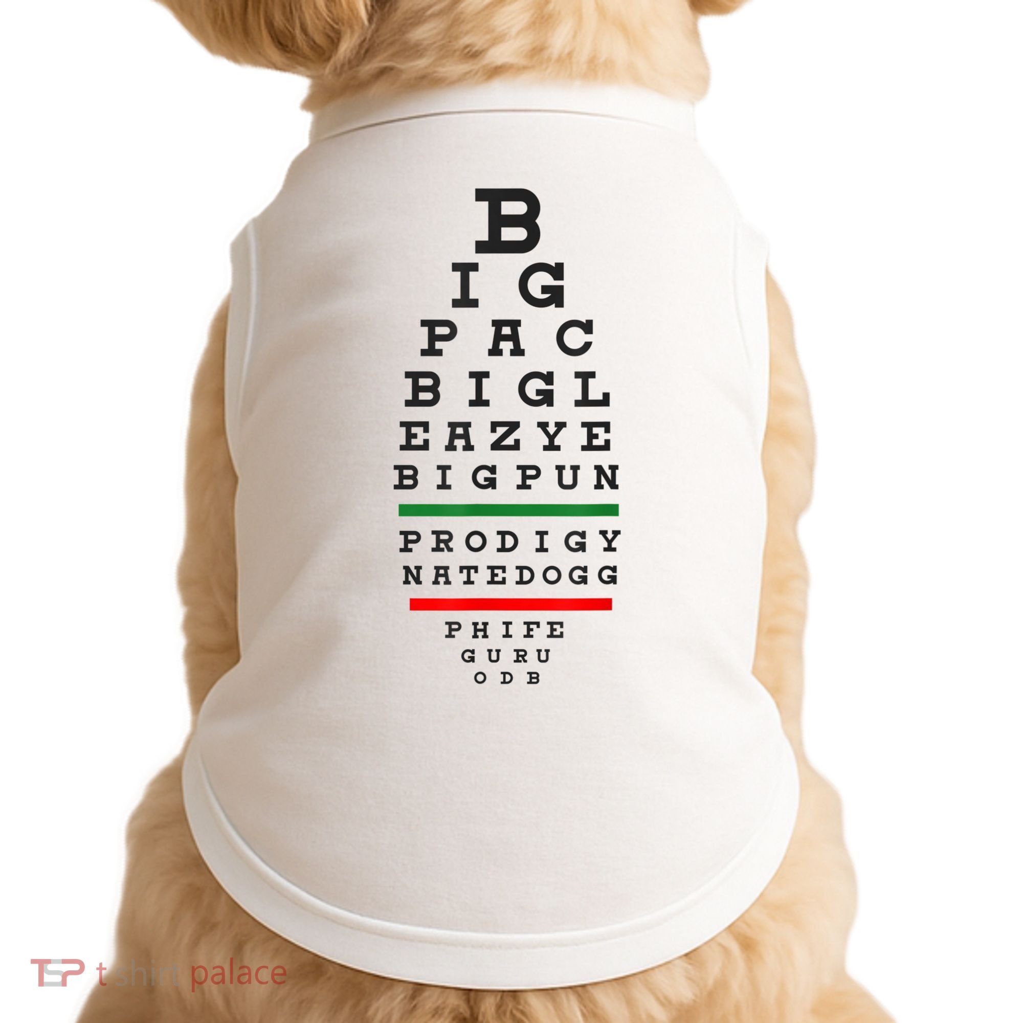 Old School Hip Hop Music Rap Legends Eye Chart 90s HipHop Doggie Tank