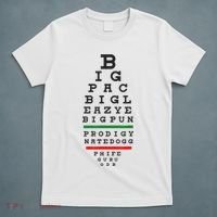 Old School Hip Hop Music Rap Legends Eye Chart 90s HipHop T-Shirt thumb 5