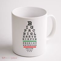 Old School Hip Hop Music Rap Legends Eye Chart 90s HipHop Coffee Mug thumb 1