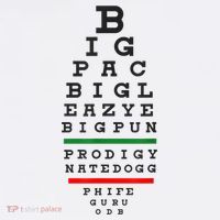 Old School Hip Hop Music Rap Legends Eye Chart 90s HipHop Baby Bodysuit thumb 2