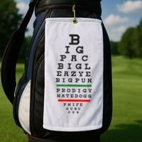 Old School Hip Hop Music Rap Legends Eye Chart 90s HipHop Golf Towel thumb 2