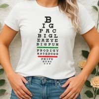 Old School Hip Hop Music Rap Legends Eye Chart 90s HipHop Women's T-Shirt thumb 2
