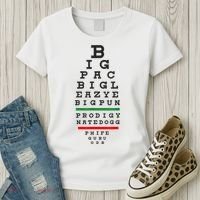 Old School Hip Hop Music Rap Legends Eye Chart 90s HipHop Women's T-Shirt thumb 3