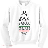 Old School Hip Hop Music Rap Legends Eye Chart 90s HipHop Kids Sweatshirt thumb 0