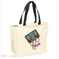 Old School Hip Hop Cassette Tape Retro 80s 90s Rap Mixtape Tote Bag thumb 2