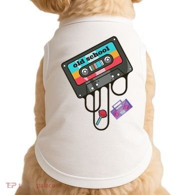 Old School Hip Hop Cassette Tape Retro 80s 90s Rap Mixtape Doggie Tank