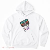 Old School Hip Hop Cassette Tape Retro 80s 90s Rap Mixtape Hoodie thumb 0