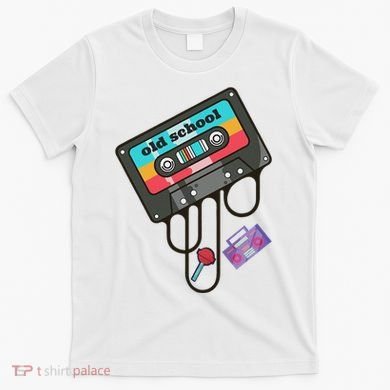 Old School Hip Hop Cassette Tape Retro 80s 90s Rap Mixtape T-Shirt