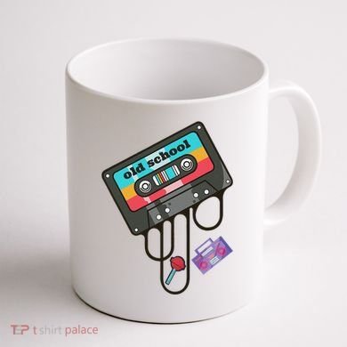 Old School Hip Hop Cassette Tape Retro 80s 90s Rap Mixtape Coffee Mug back