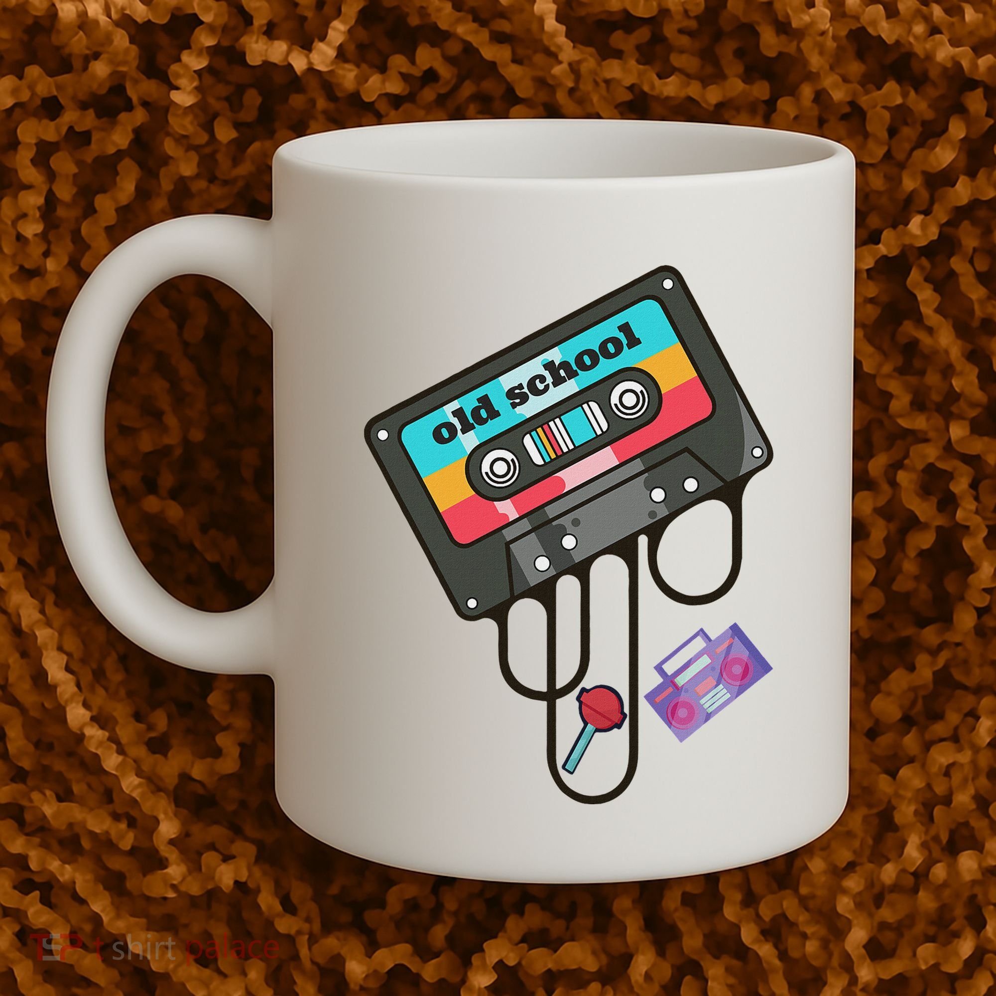 Old School Hip Hop Cassette Tape Retro 80s 90s Rap Mixtape Coffee Mug