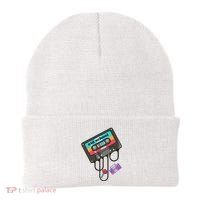 Old School Hip Hop Cassette Tape Retro 80s 90s Rap Mixtape Beanie thumb 0