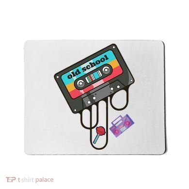 Old School Hip Hop Cassette Tape Retro 80s 90s Rap Mixtape Mousepad