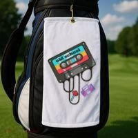 Old School Hip Hop Cassette Tape Retro 80s 90s Rap Mixtape Golf Towel thumb 2