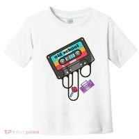 Old School Hip Hop Cassette Tape Retro 80s 90s Rap Mixtape Toddler T-Shirt thumb 0