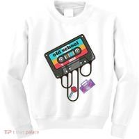 Old School Hip Hop Cassette Tape Retro 80s 90s Rap Mixtape Kids Sweatshirt thumb 0