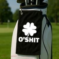 O'Shit Shamrock Golf Towel thumb 2