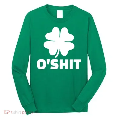 O'Shit Shamrock Long Sleeve Shirt