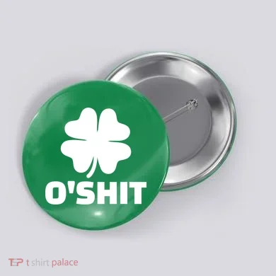 O'Shit Shamrock Button