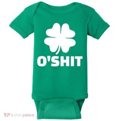 O'Shit Shamrock Baby Bodysuit