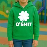 O'Shit Shamrock Kids Hoodie thumb 3