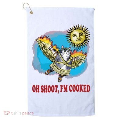 Oh Shoot Im Cooked Golf Towel