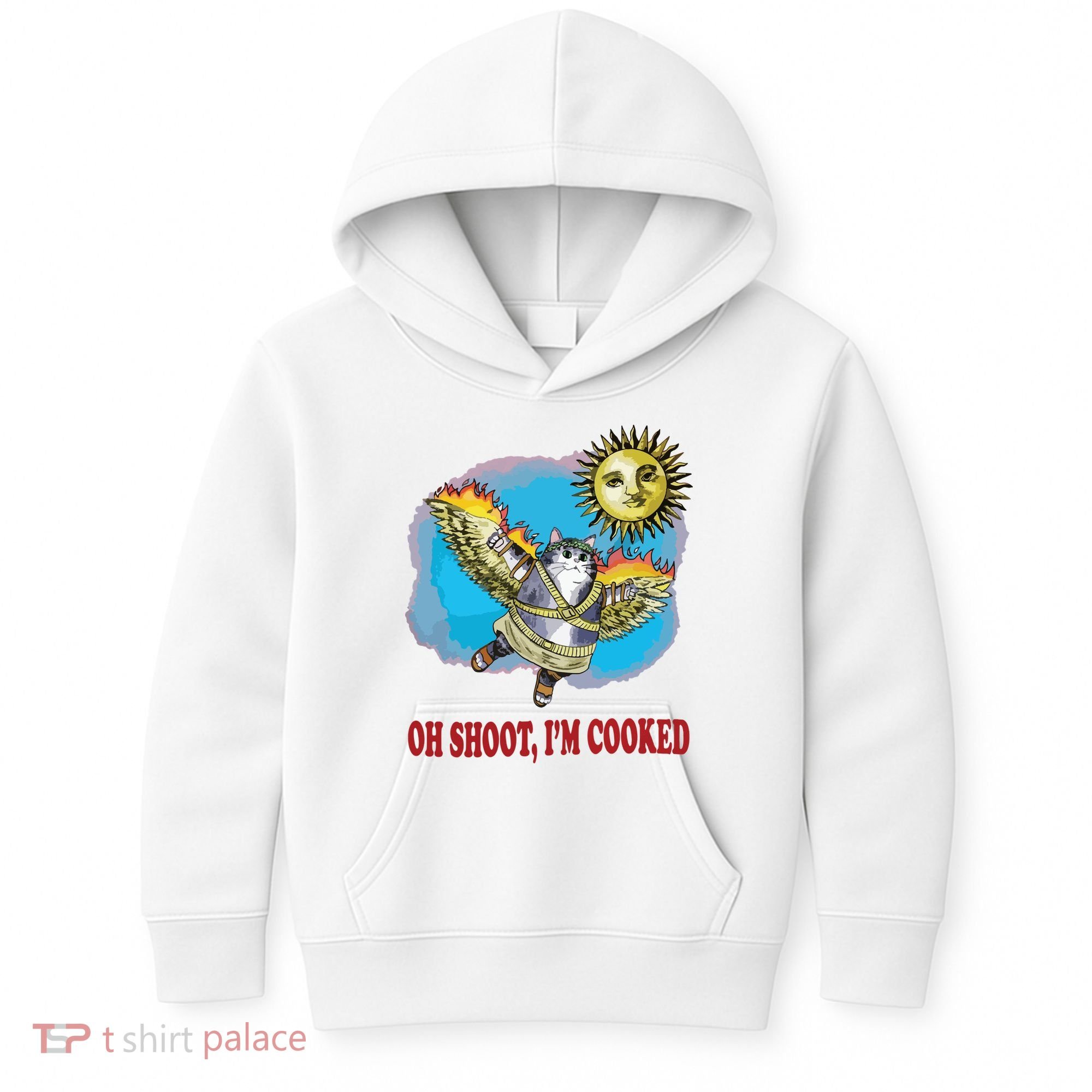 Oh Shoot Im Cooked Kids Hoodie