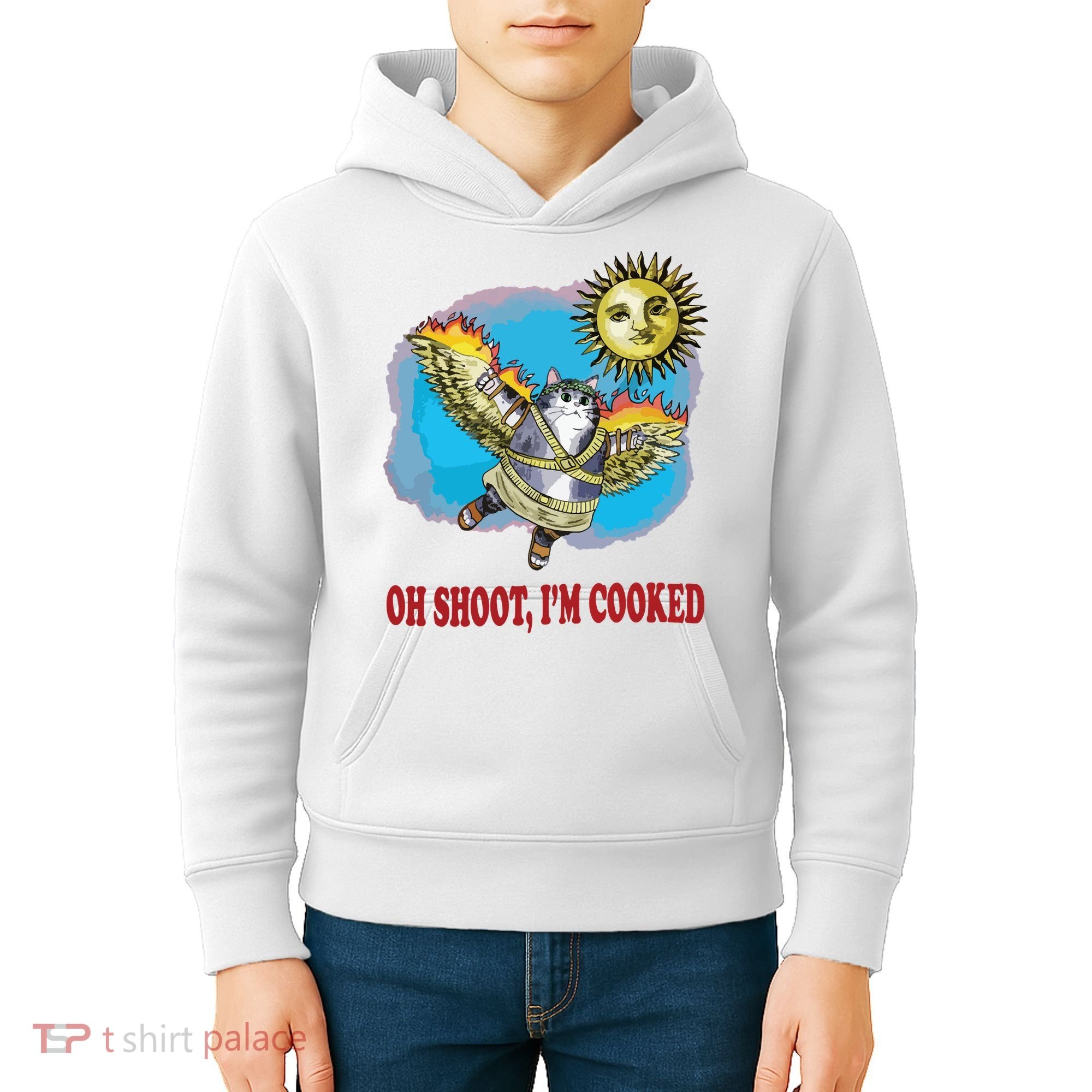 Oh Shoot Im Cooked Kids Hoodie